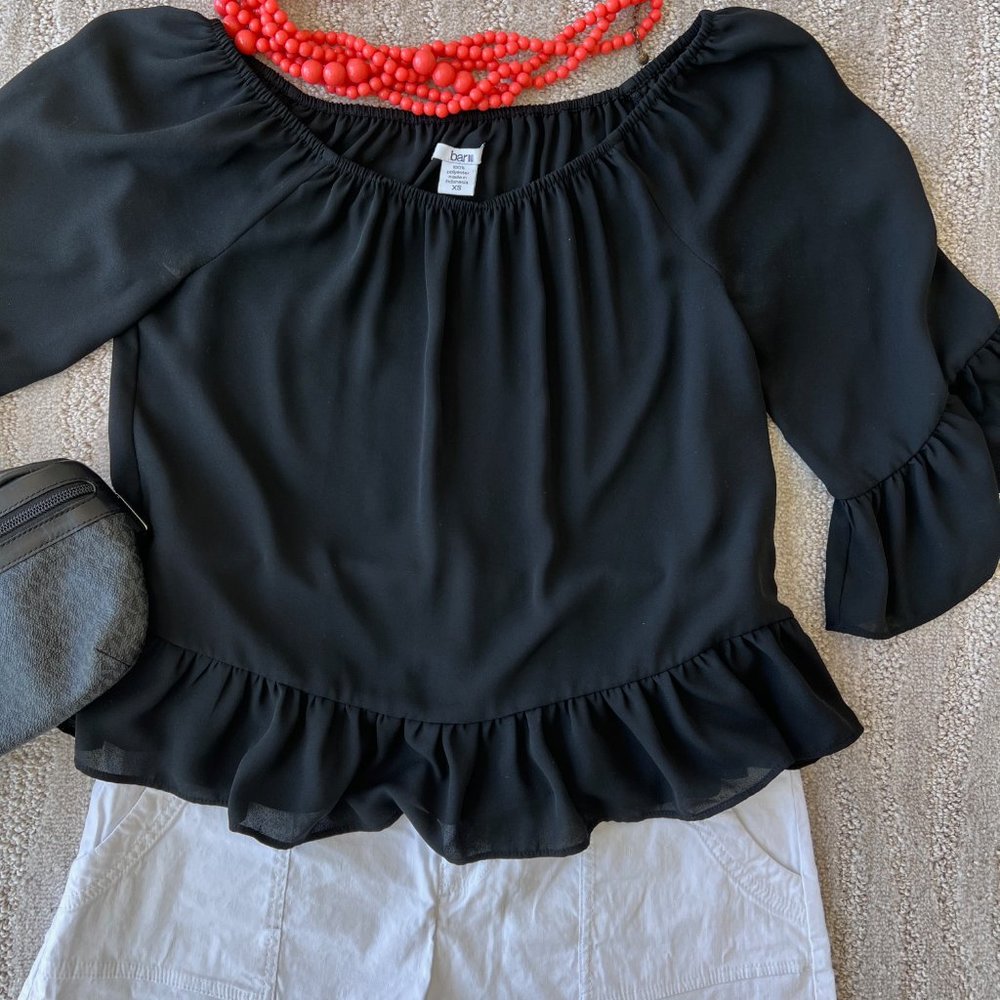 BAR III Ruffled Blouse - Picture 2 of 8